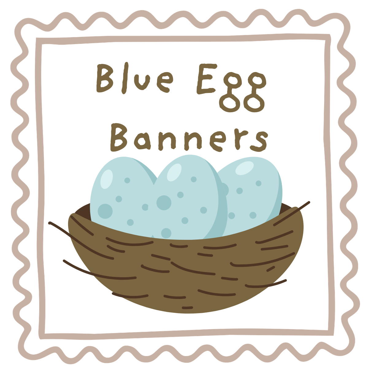 Blue Egg Banners